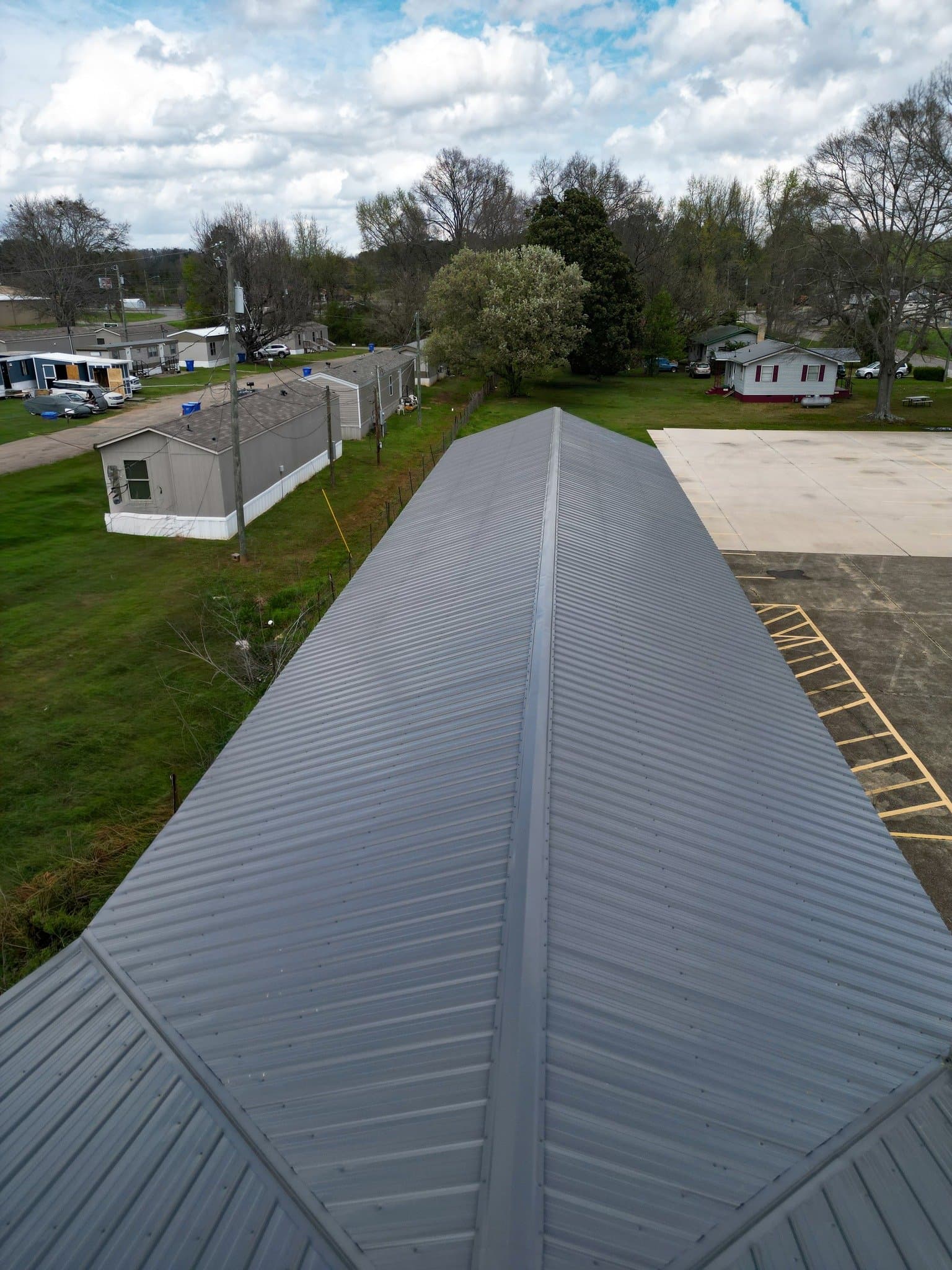 Industrial flat roof