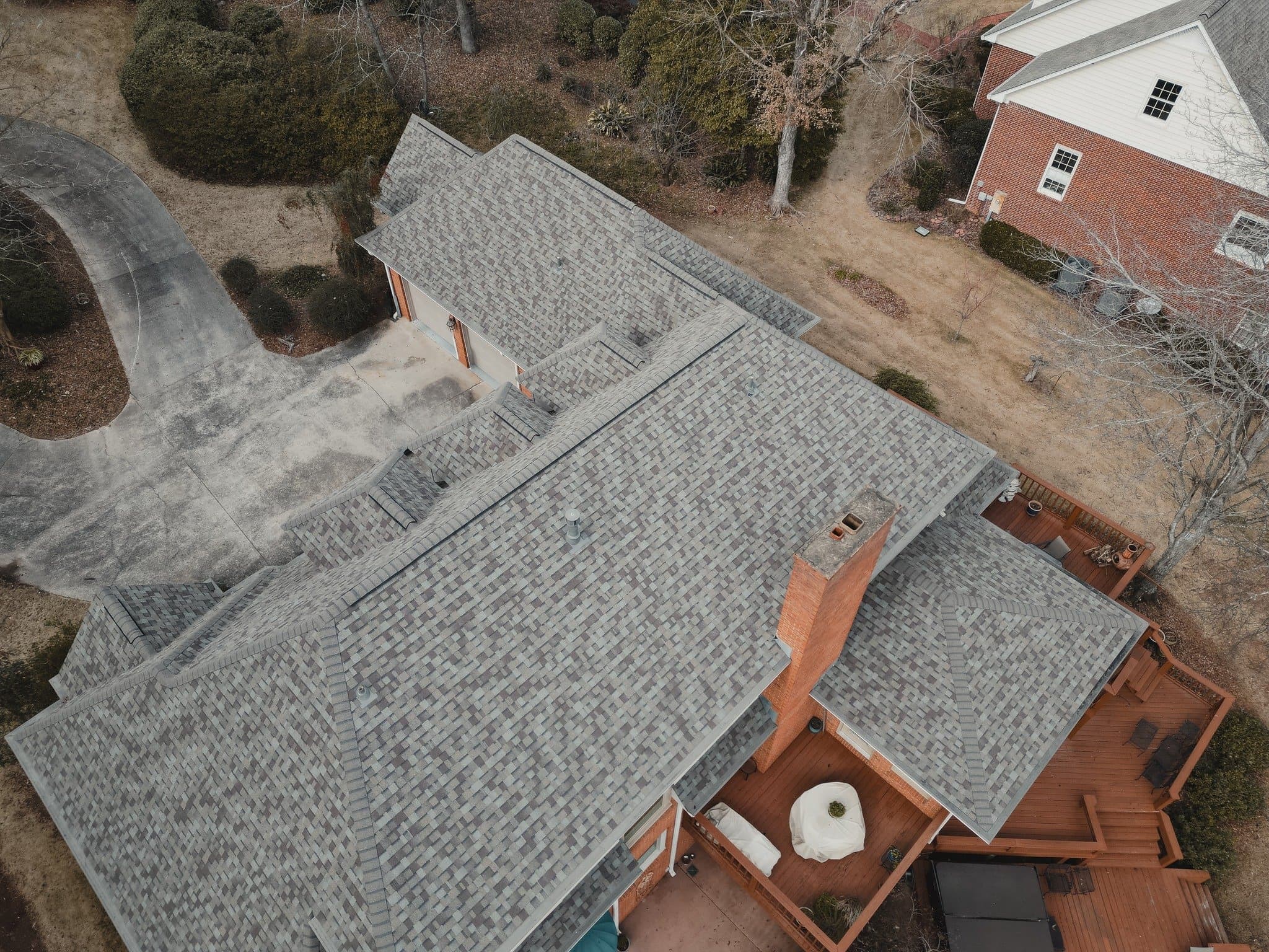 Hilltop home, full re-roof