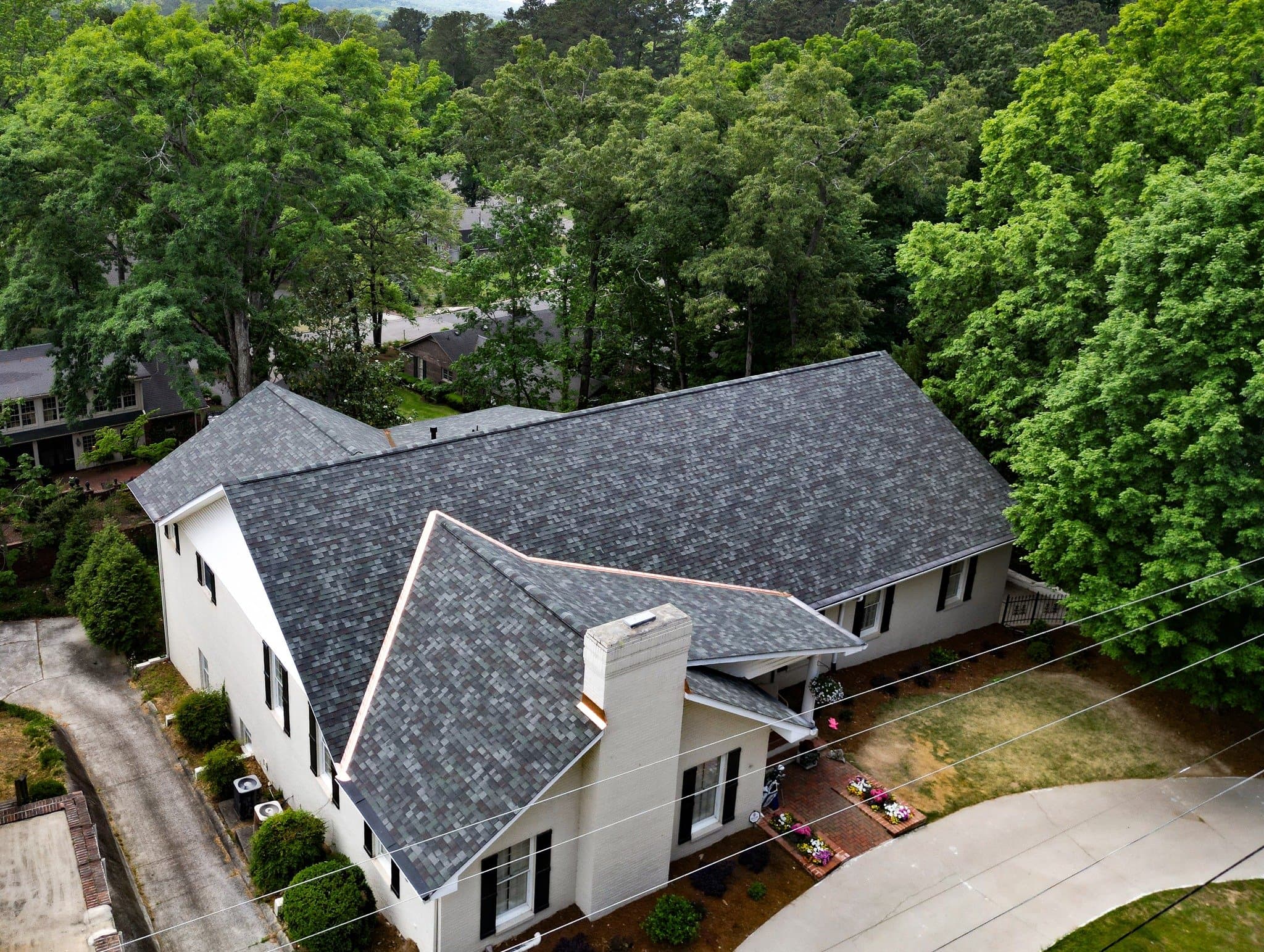 Roof aerial — full property